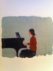 Oil on paper "Elizabeth" by beloved Provincetown and New York artist Arthur Cohen, 1928 - 2012