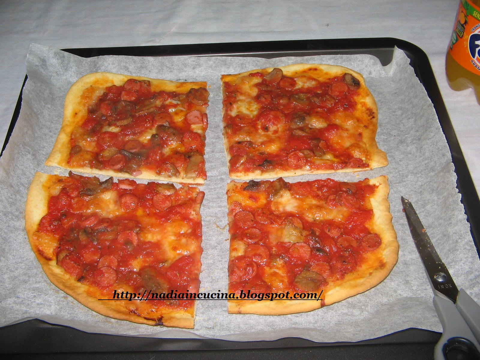 nadia in cucina pizza con lievito istantaneo