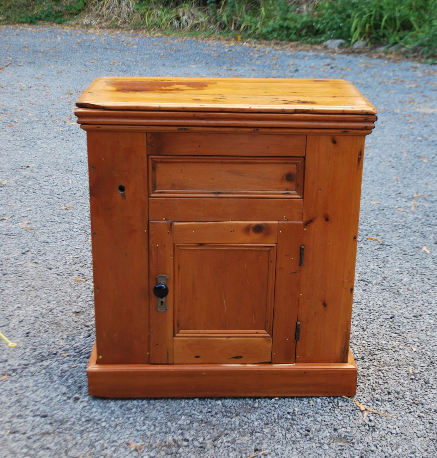 Tribute 20th Decor Antique Pine Icebox