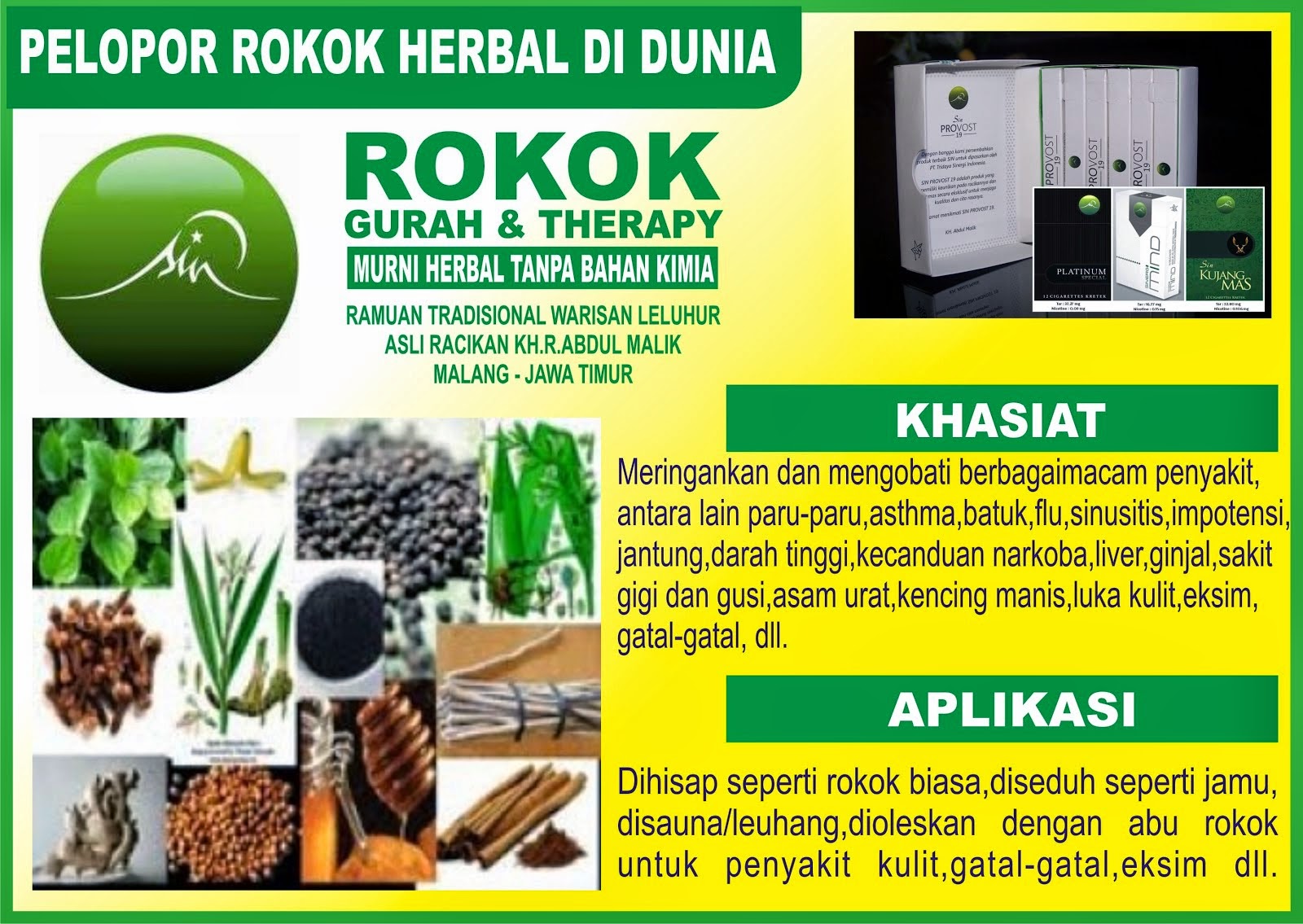 KHASIAT ROKOK HERBAL DI DUNIA