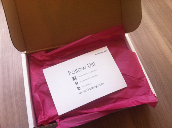 Dazzley Box Review - November 2012 - Women's Jewelry and Beauty Monthly Subscription Boxes Dazzley Box Review - November 2012 - Women's Jewelry and Beauty Monthly Subscription Boxes