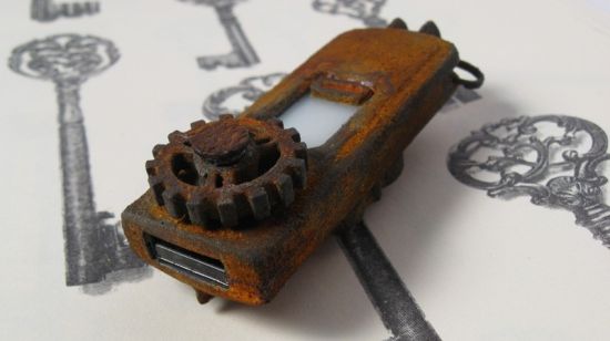 USB steampunk custom. ¡Ahora REPAINT! Steampunk+USB-18