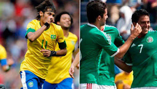 Brasil vs México en partido amistoso