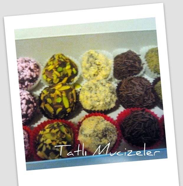Tatlı Mucizeler Çeşit çeşit ev yapımı truf (truffle)