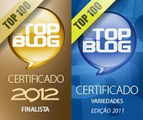 Certificado de Finalista TopBlog 2012