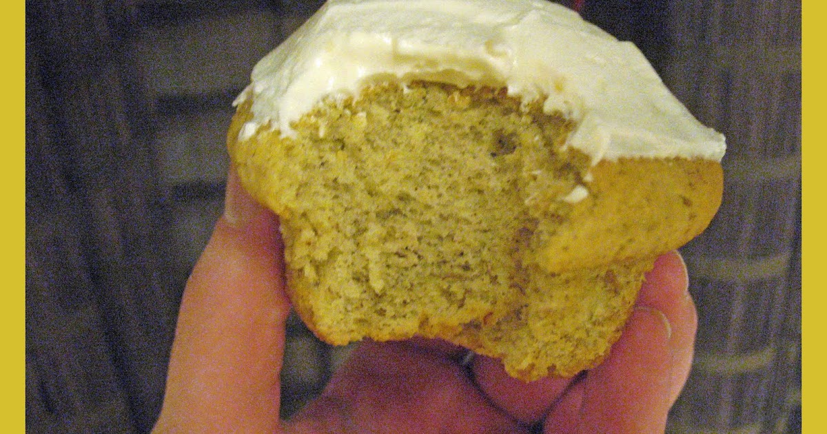 Sisters in the Kitchen Frosted Banana Bread Cupcakes