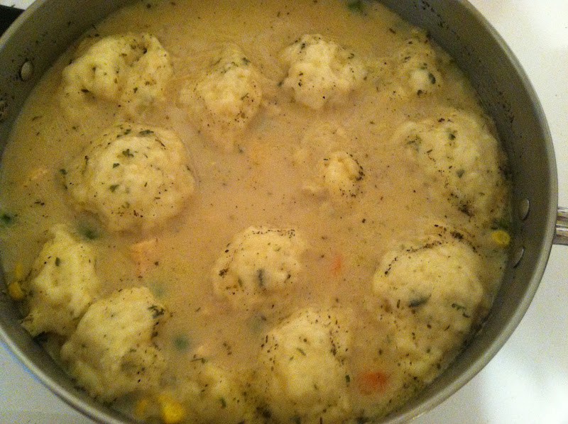 Deep in the Heart of Tejas Chicken and Dumplings in a Jiffy ;)