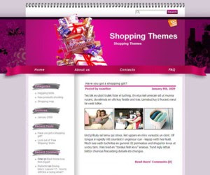 Shopaholic Fever Blogger Template