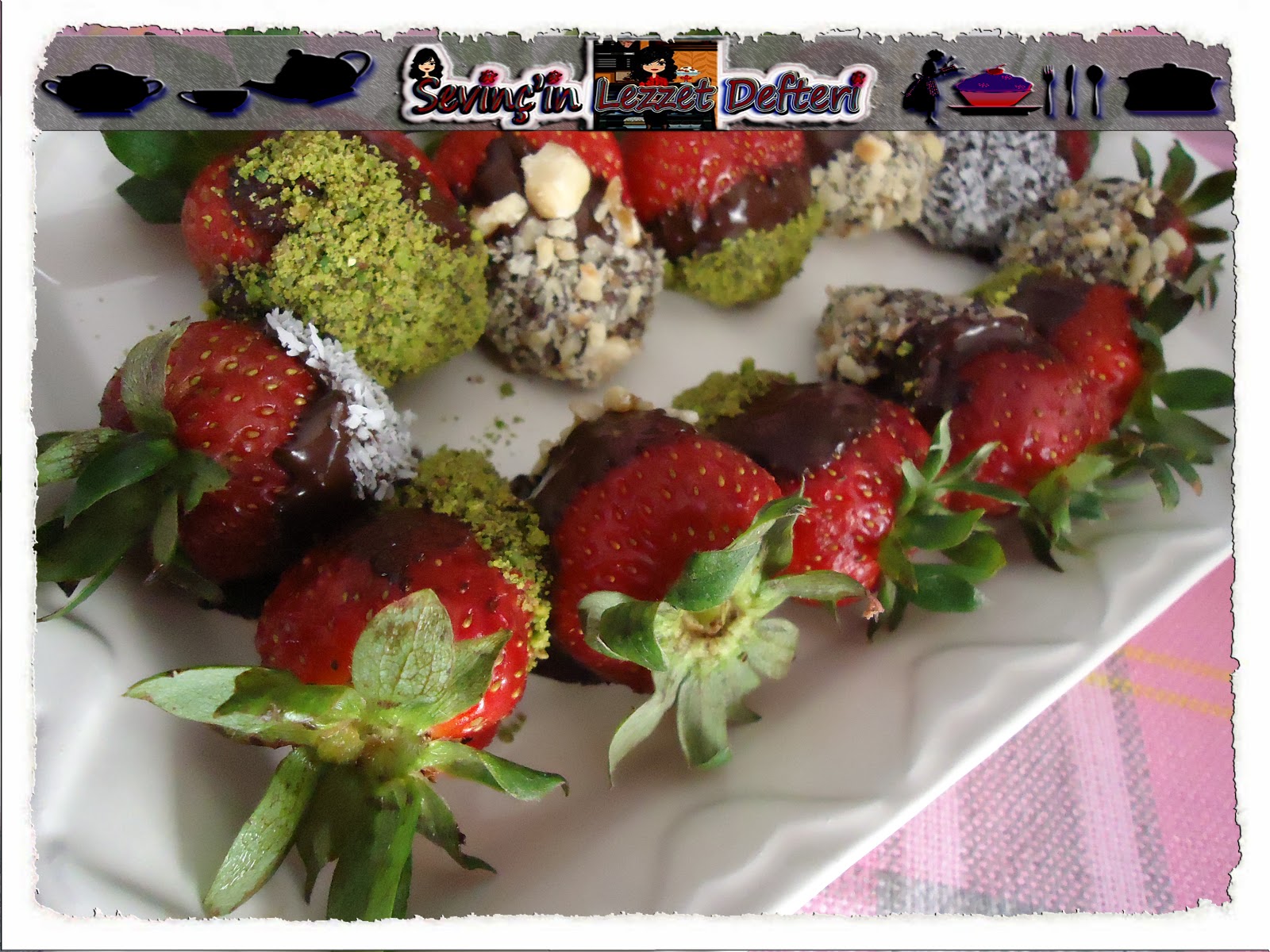 Sevinç�in Lezzet Defteri Çikolata Soslu Çilek