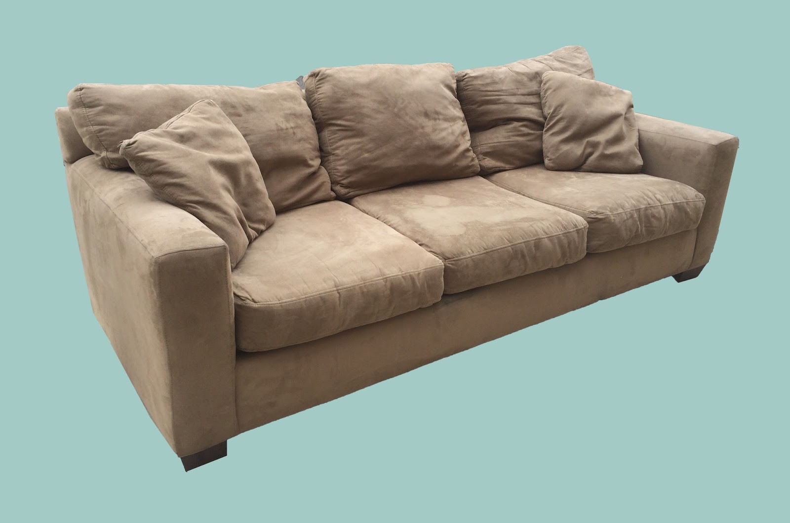 Uhuru Furniture & Collectibles Tan Microfiber Sofa 175 SOLD