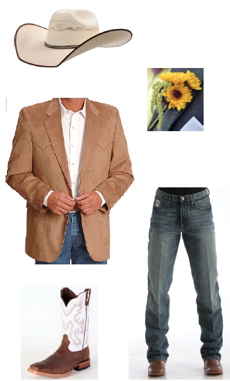 western groom attire