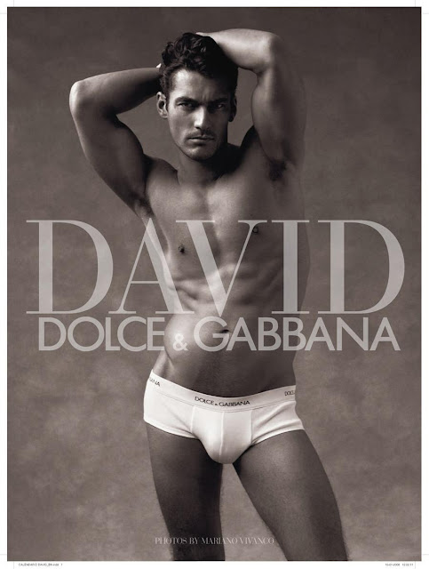 David Gandy by Mariano Vivanco for Dolce&Gabbana, underwear, full frontal