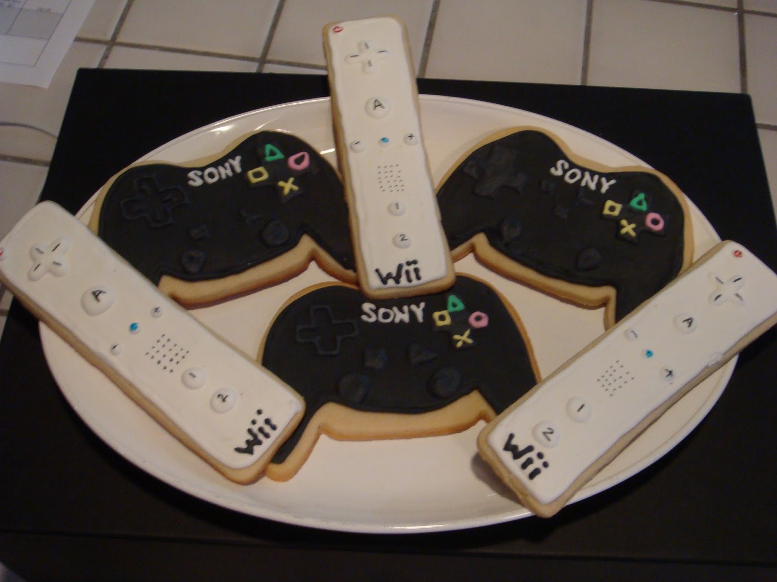 by Victoria Video Game Birthday Party Cookies