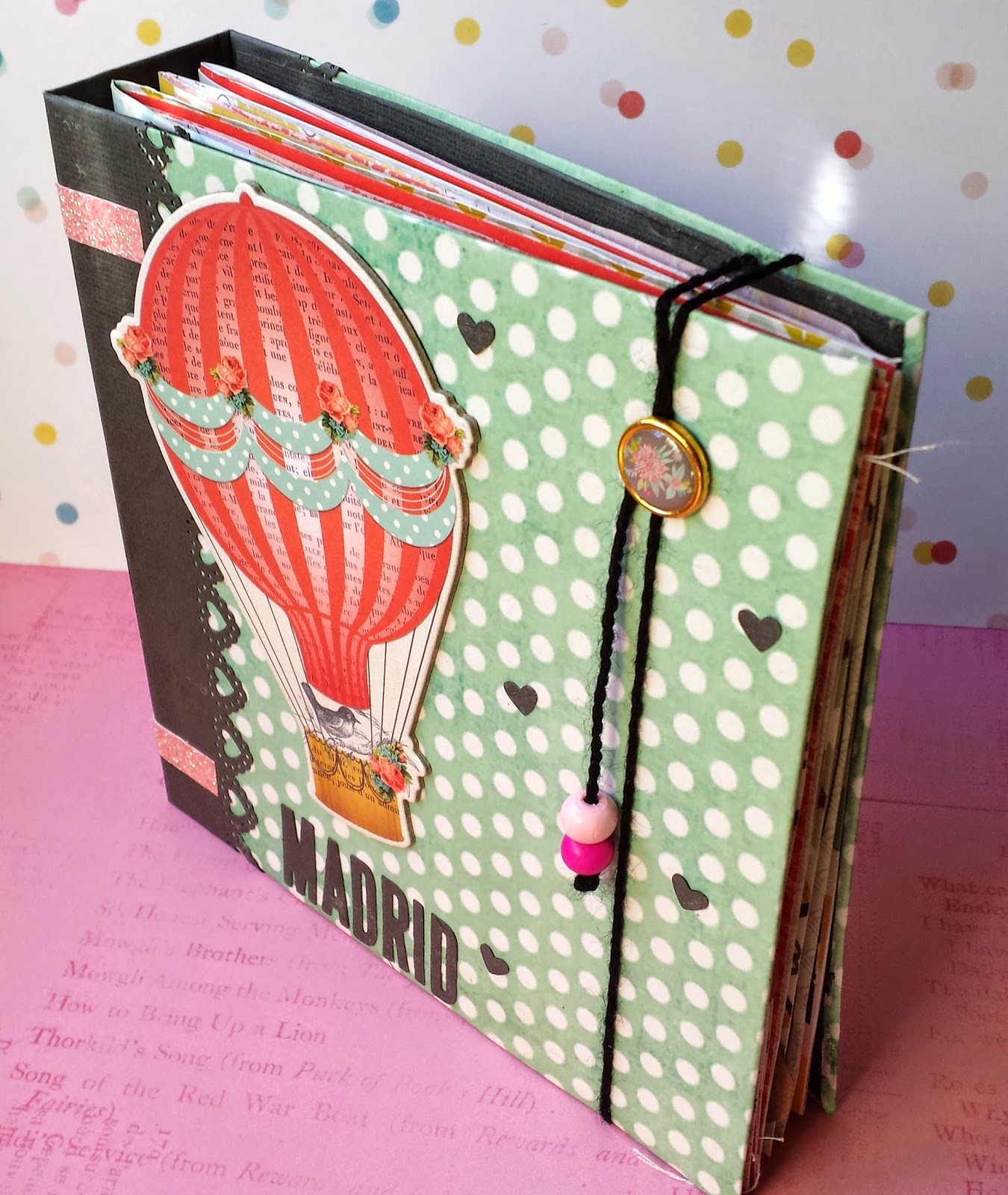 Belén scrap Mini album Madrid