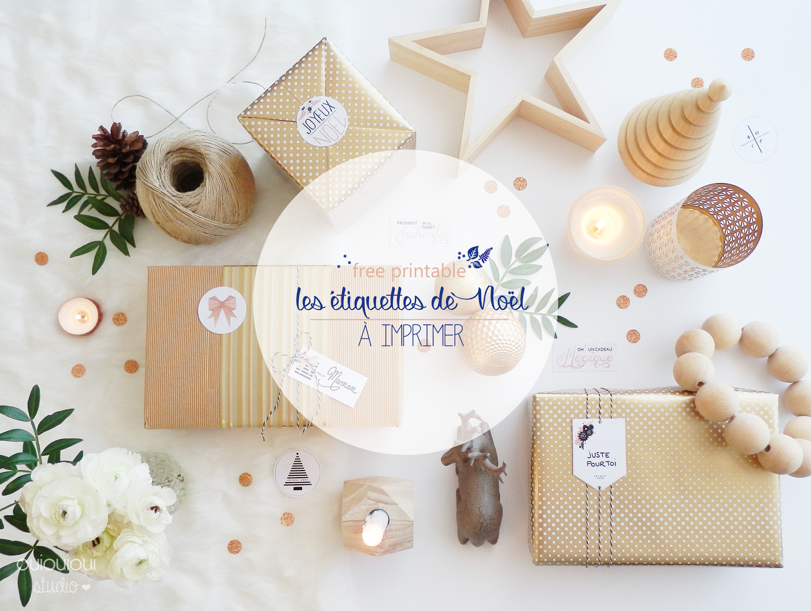 Printable : imprimez ces bons-cadeaux pour un Noël minimaliste