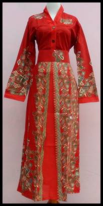 Model gamis batik terbaru