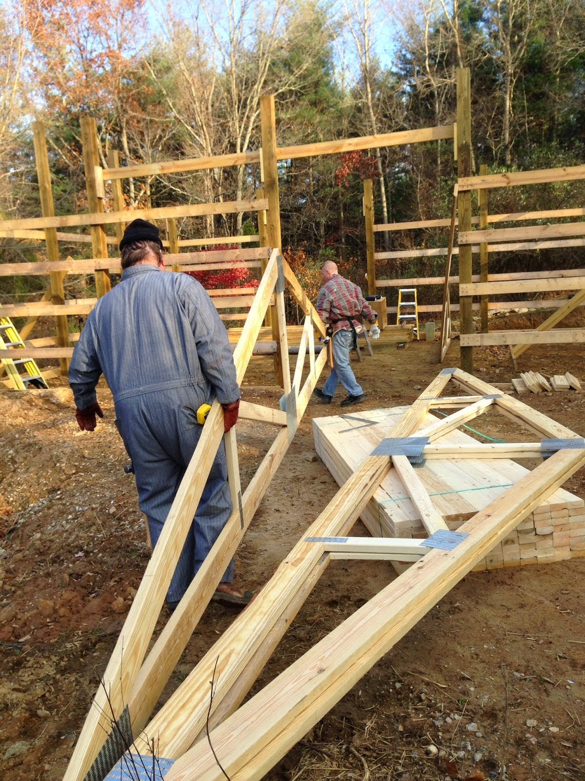 Building the Sheep Barn