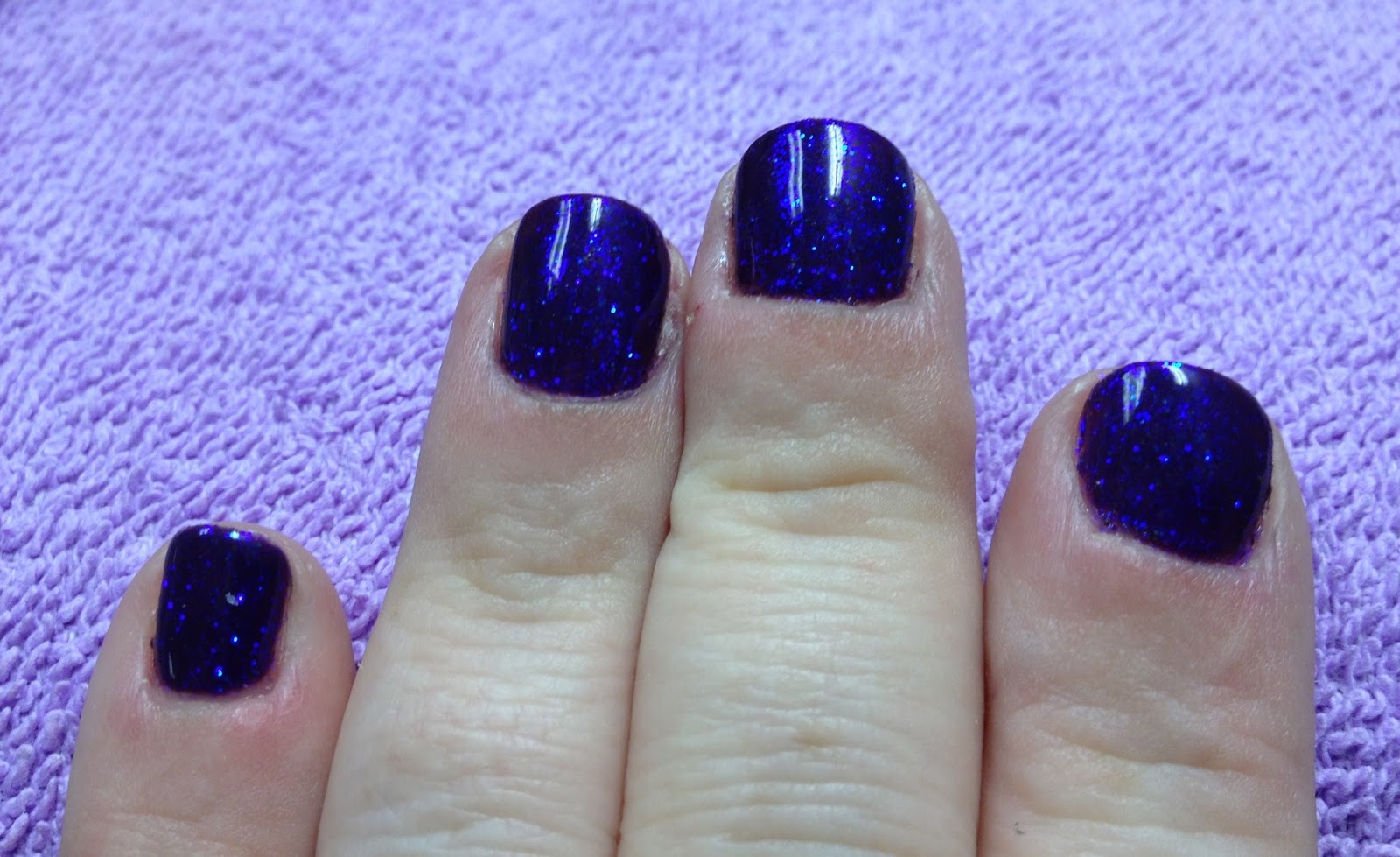 CND Shellac Rock Royalty Layered with Periwinkle Twinkle.