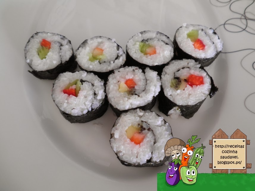 Receitas Saudáveis Sushi com Fruta