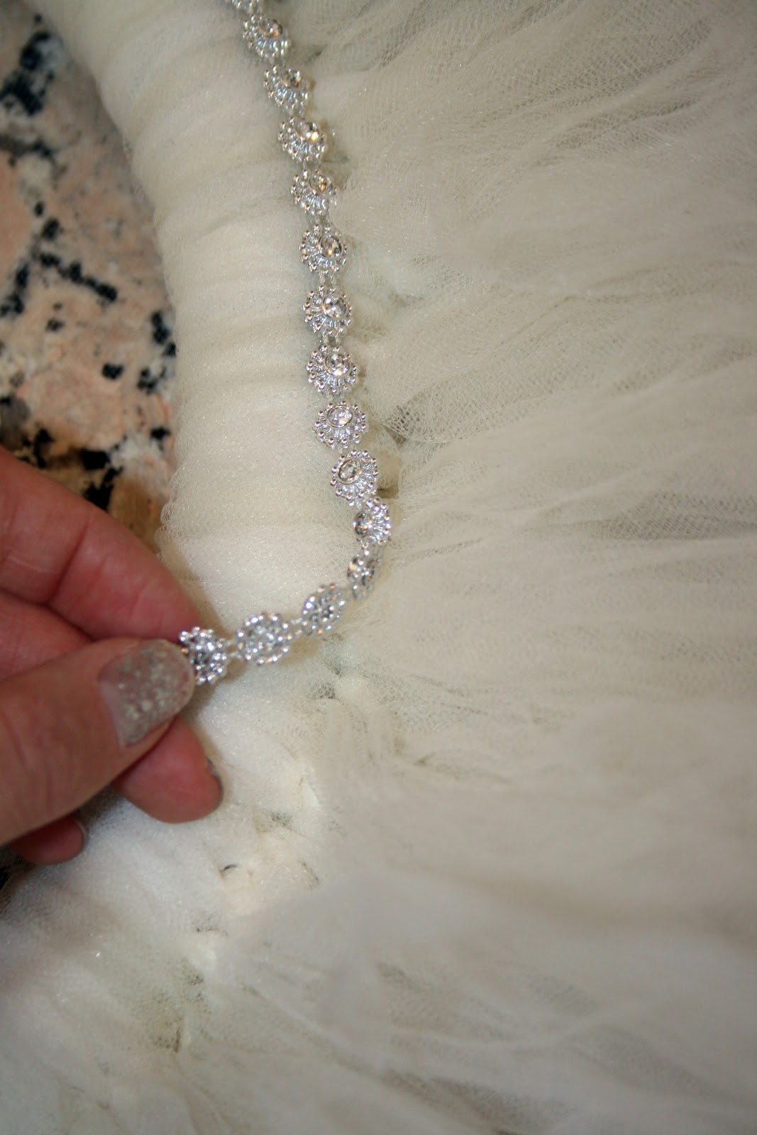 Pajama Crafters Rhinestone & Tulle Wreath