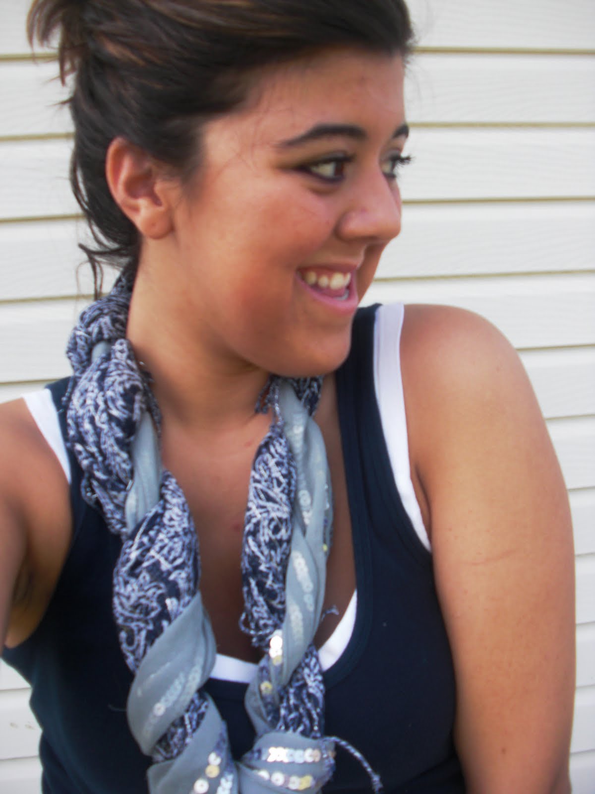 Twisted Scarf Necklace D.I.Y; Dearie Lovie