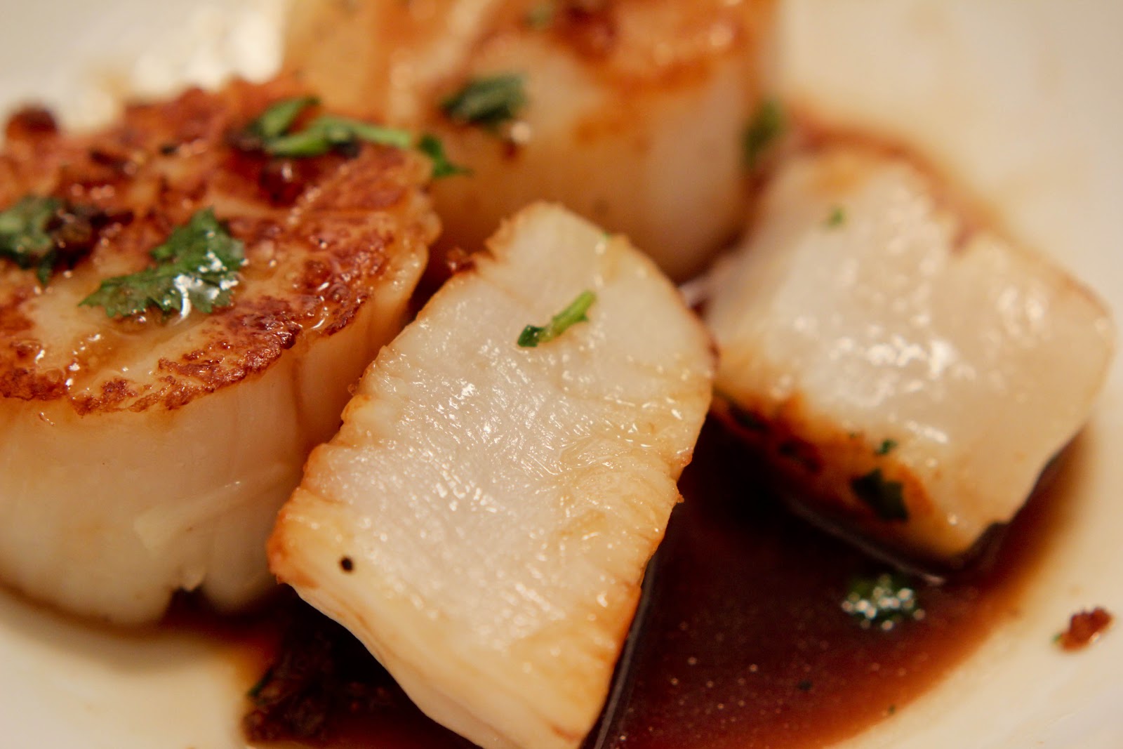 A Scientist's Love Affair with Food Scallops with Honey Soy Sauce