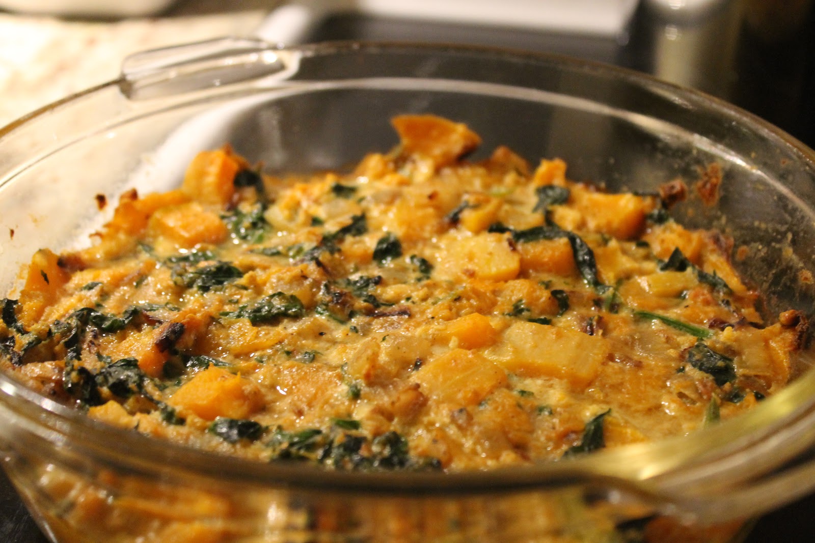 Sous Chef Baby Butternut Squash and Spinach Casserole