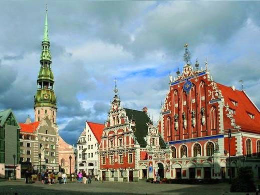 Det gamle centrum i Riga, Letland Det gamle centrum i Riga, Letland