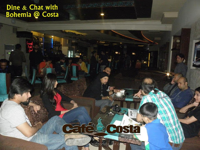 Dine & Chat with BOHEMIA the punjabi rapper at Cafe Costa in Lahore. Images Download