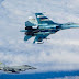 Typhoon Inggris Intersep Su-27 Rusia Bersenjata Lengkap