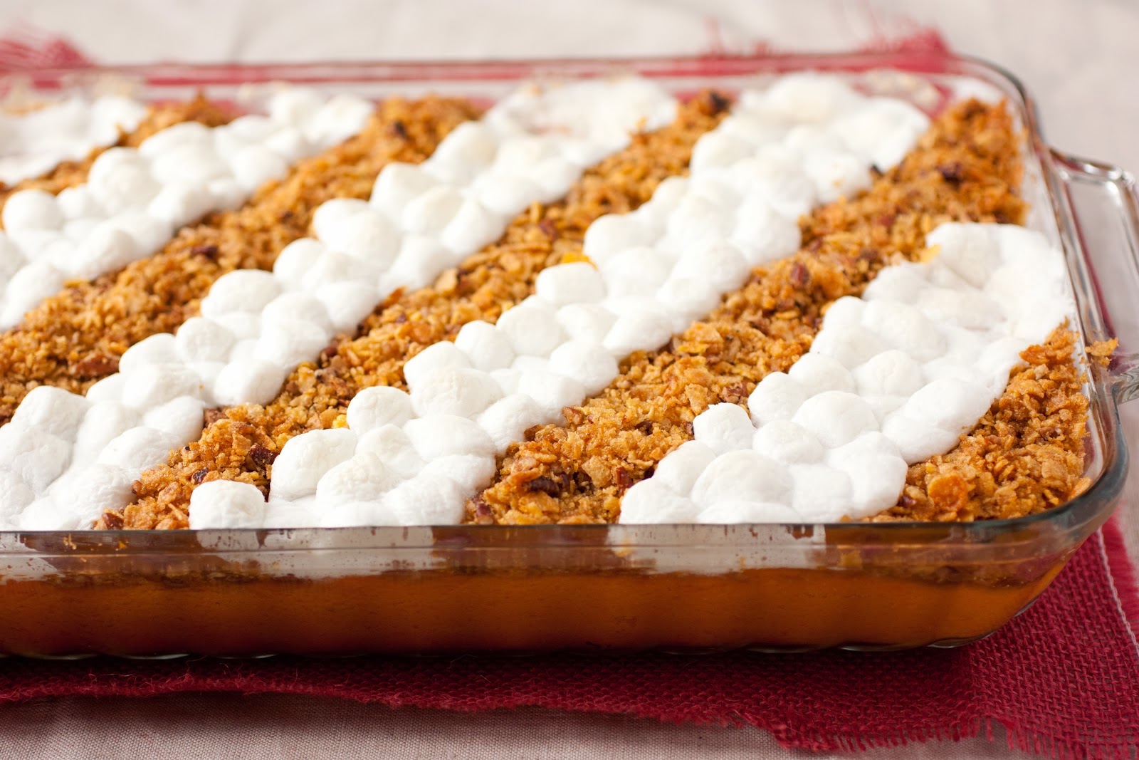 Sweet Potatoes Sweet Potato Casserole With Marshmallows And Pecans