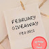 February Giveaway by Mellyareenza