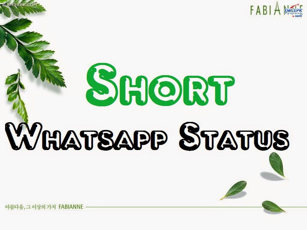 Short status for whatsapp Whatsapp Guru