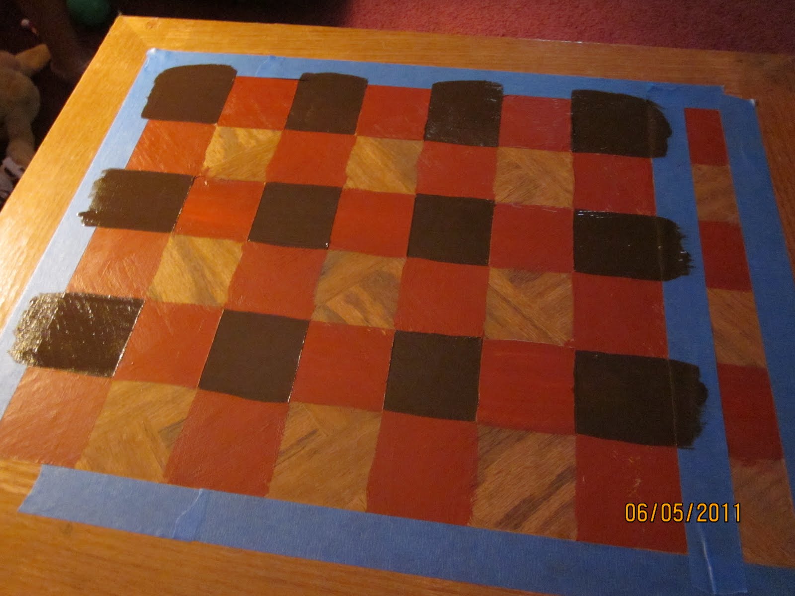I make stuff a quick Cracker Barrel checker board