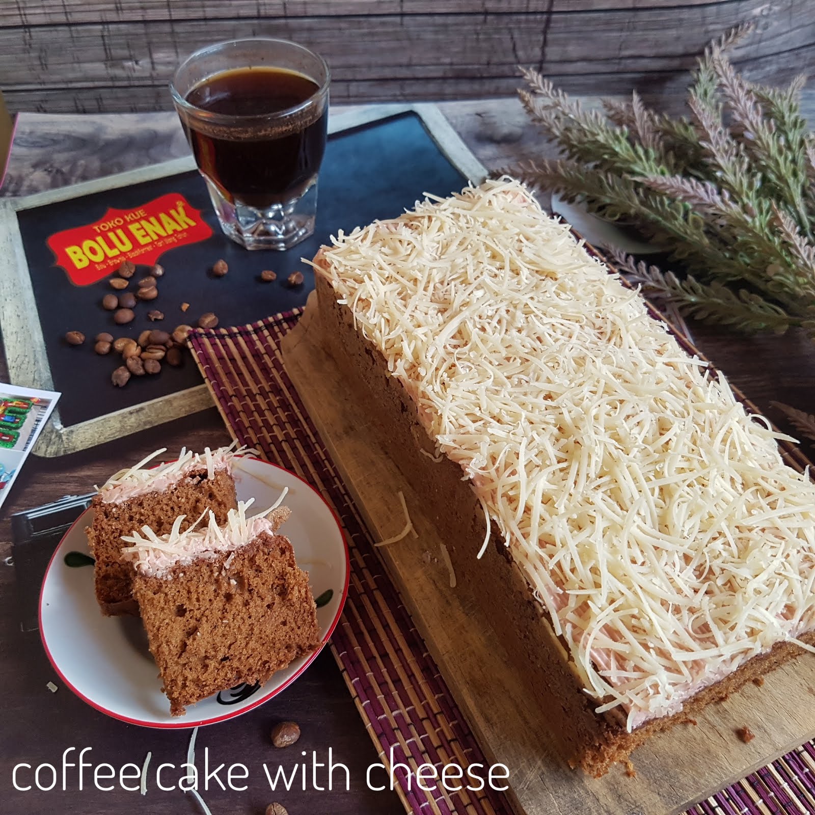 coffee cake and cheese