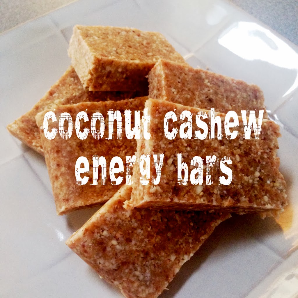 my nutritious dish toasted coconut cashew energy bars