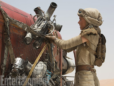 Entertainment Weekly Image of Daisy Ridley in Star Wars The Force Awakens