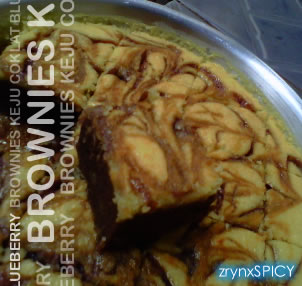 Brownies Keju Coklat Blueberry