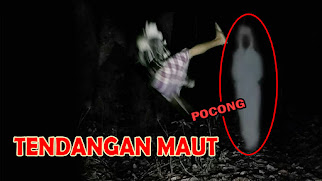 ASLI..! POCONG Di Tunjang Sampai Nyungsep