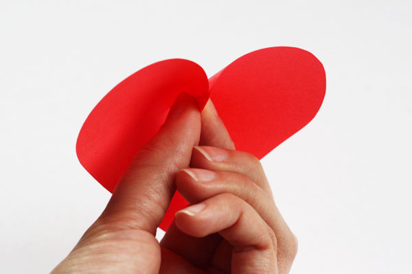 How About Orange Make A Wall Of Paper Hearts