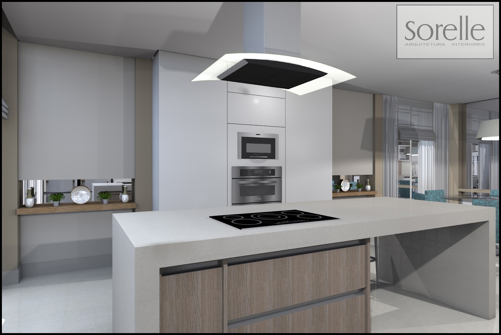 #635B50 Sorelle Arquitetura e Interiores: Cozinha e Sala de Jantar . 1600x1071 px Projeto De Cozinha E Sala De Jantar #2873 imagens