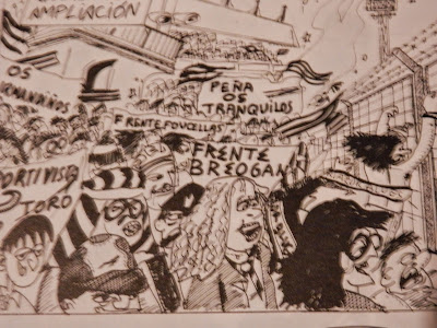 Soccer, Depor suporters (cartoons) Script: H.T. /    Illustration by E.V.Pita (1992 - 1993)   Hinchas del Dépor (caricaturas)  Guión: H.T. /  Dibujo: E.V.Pita (1992 - 1993) http://evpitacomic.blogspot.com/2015/05/soccer-depor-suporters-cartoons-hinchas.html