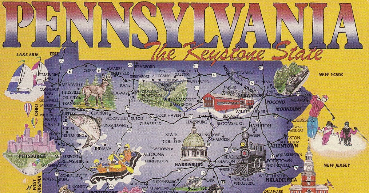 johan postcards United States Commonwealth of Pennsylvania.