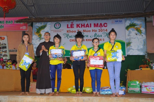 Bế mạc,khóa tu,mùa hè, chùa Hoa Khai, năm 2014