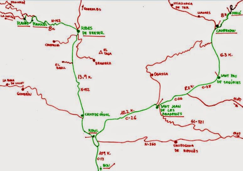 Ruta El Ripollès - Planés - Ripoll - Molló