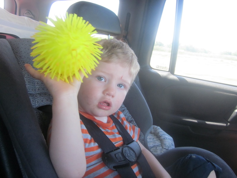 Playing to Learn Ways to Keep a Toddler Busy on a Road Trip