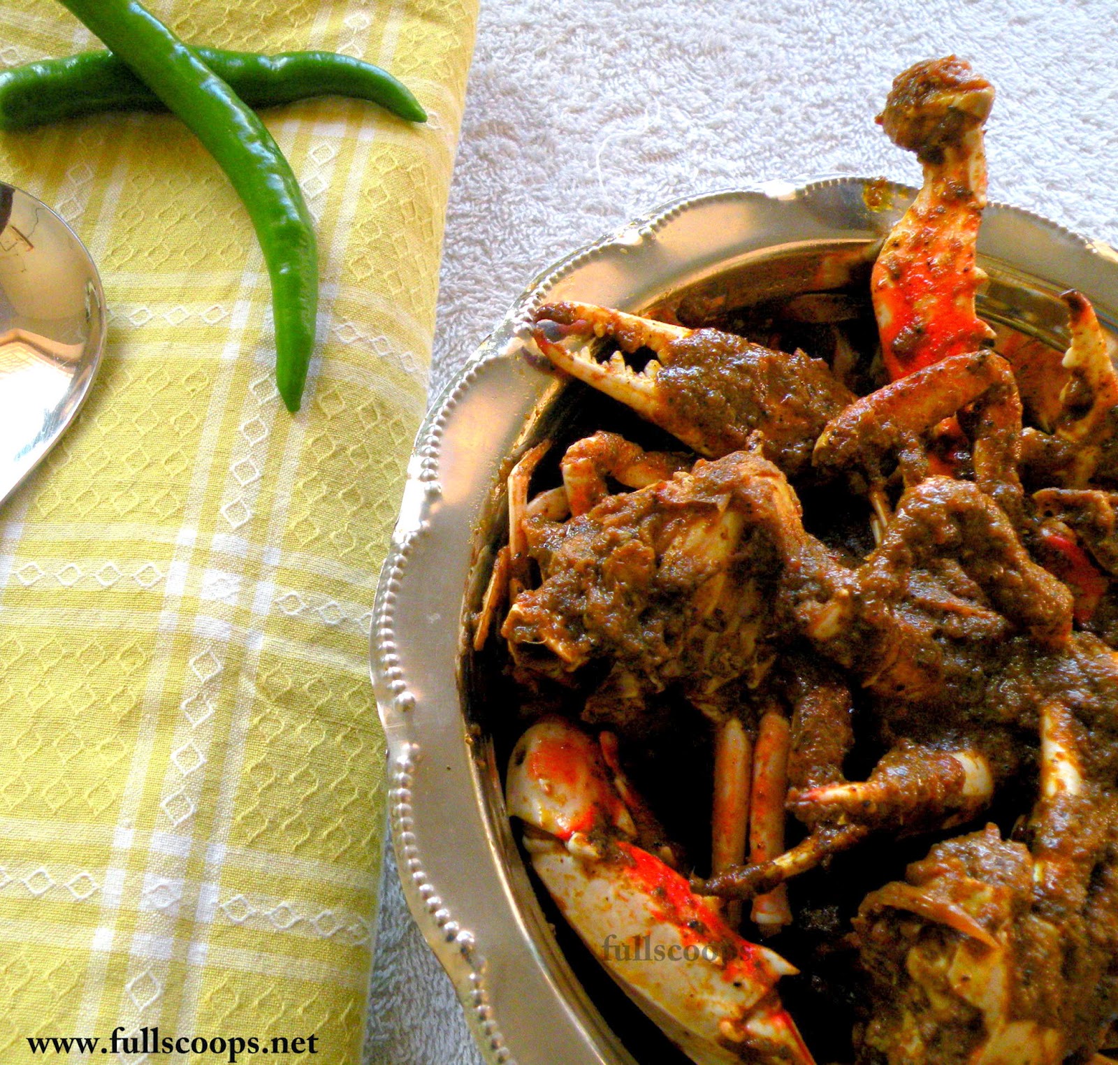 Crab Fry Recipe / Nandu Varuval Recipe Full Scoops A food blog with easy,simple & tasty recipes!
