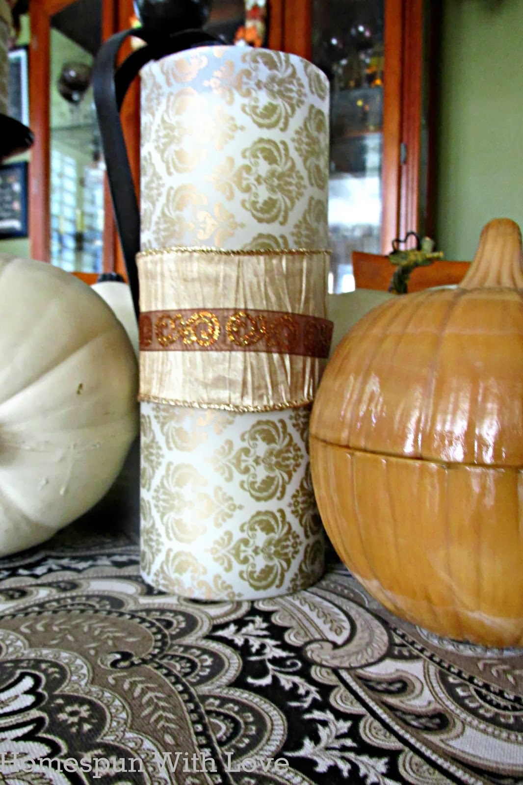 Homespun With Love Velum & Ribbon Candle Wraps