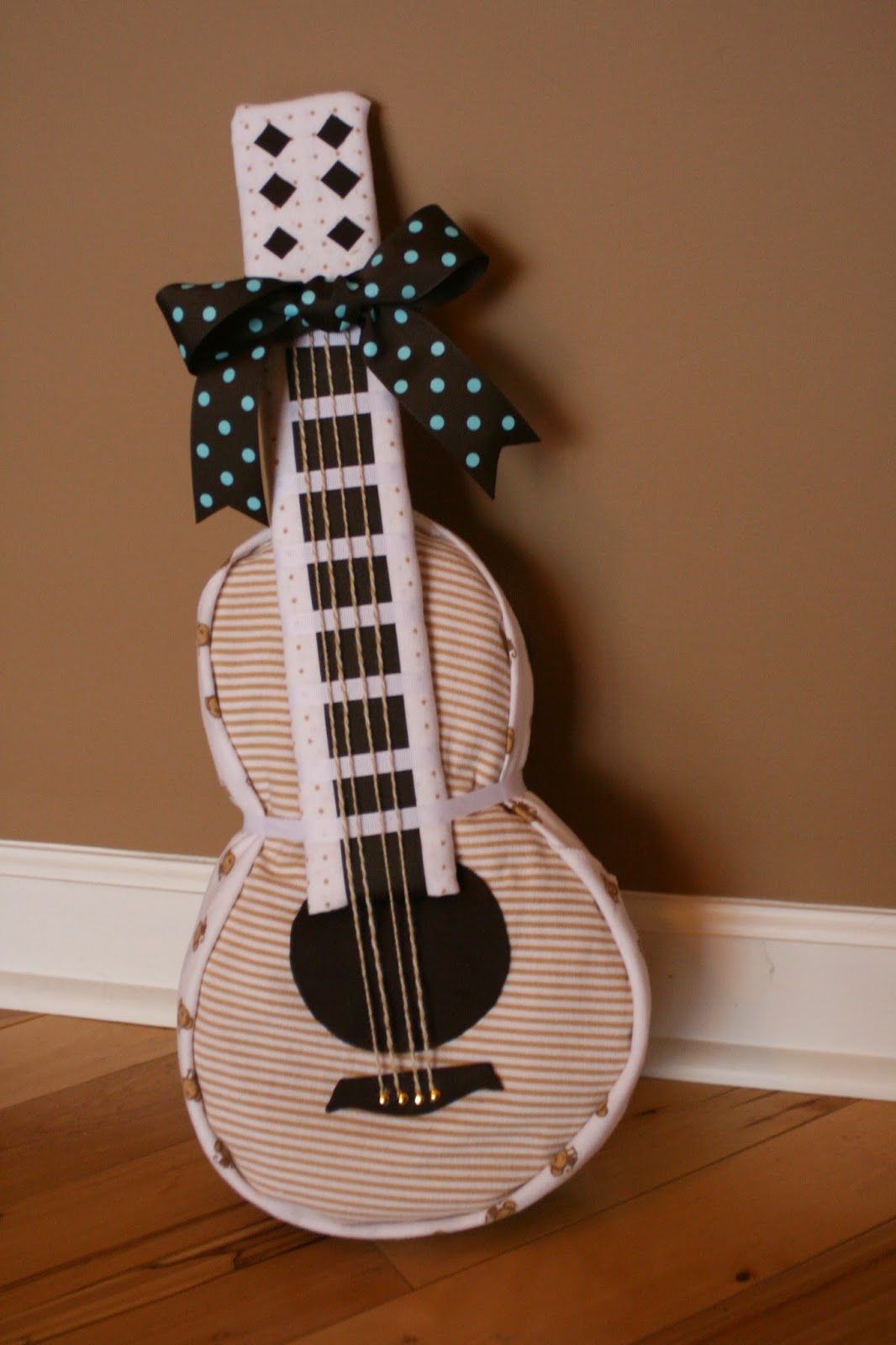 polka dot pix gal guitar diaper cake for baby Jack