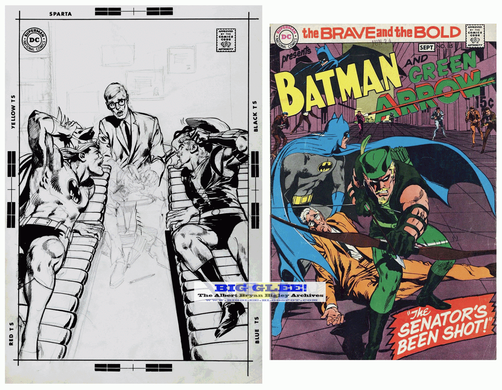 brave+and+the+bold+85+neal+adams+cover+original+comic+art+green+arrow+batman+silver+age+1969+cover+pencils+dc+comics+.gif